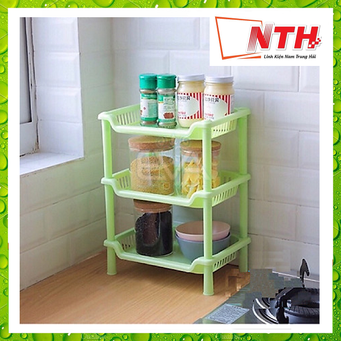 Kệ 3 tầng chữ nhật nhựa mini
