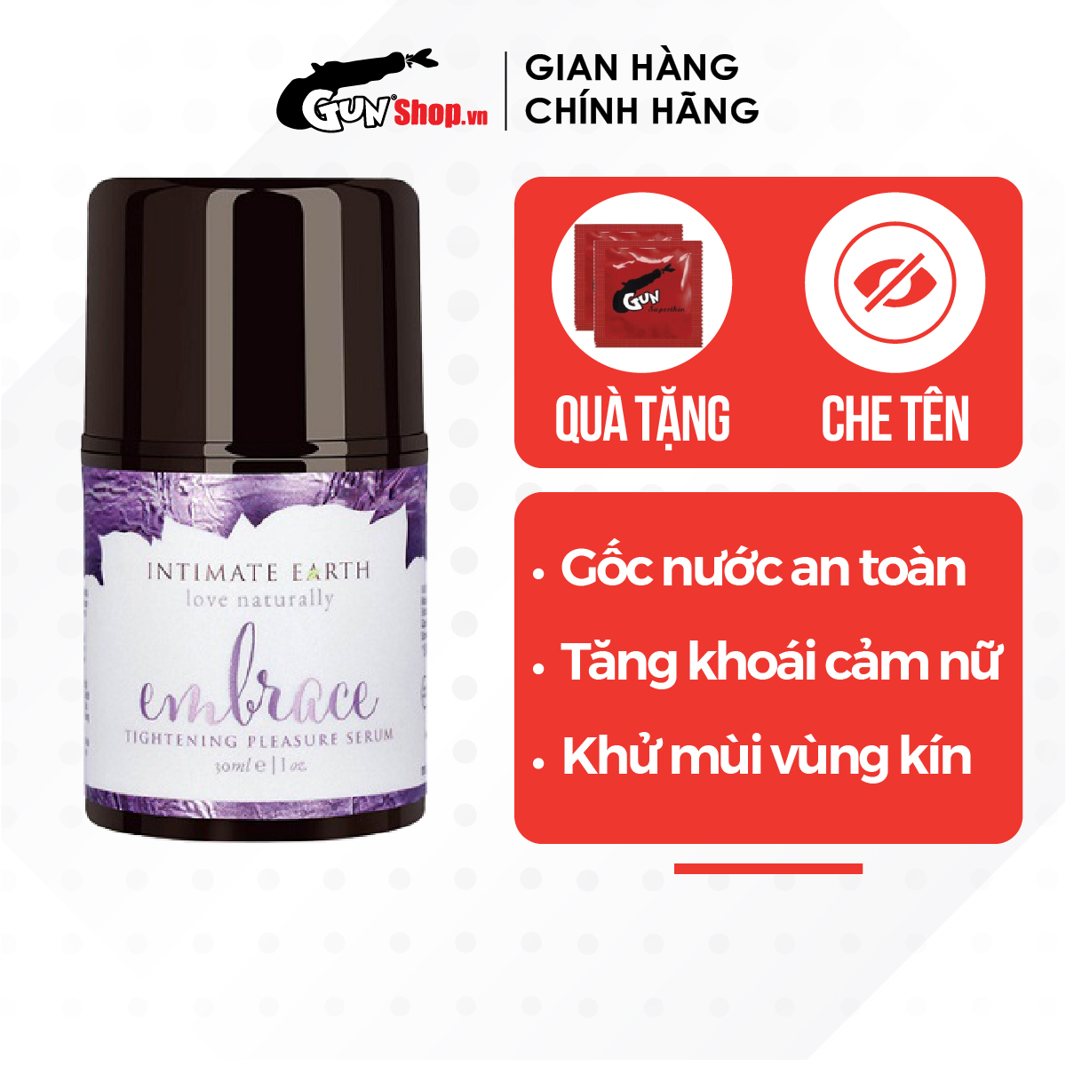 Gel bôi trơn Mỹ Embrace - Chai 30ml | GUNSHOP VIỆT NAM
