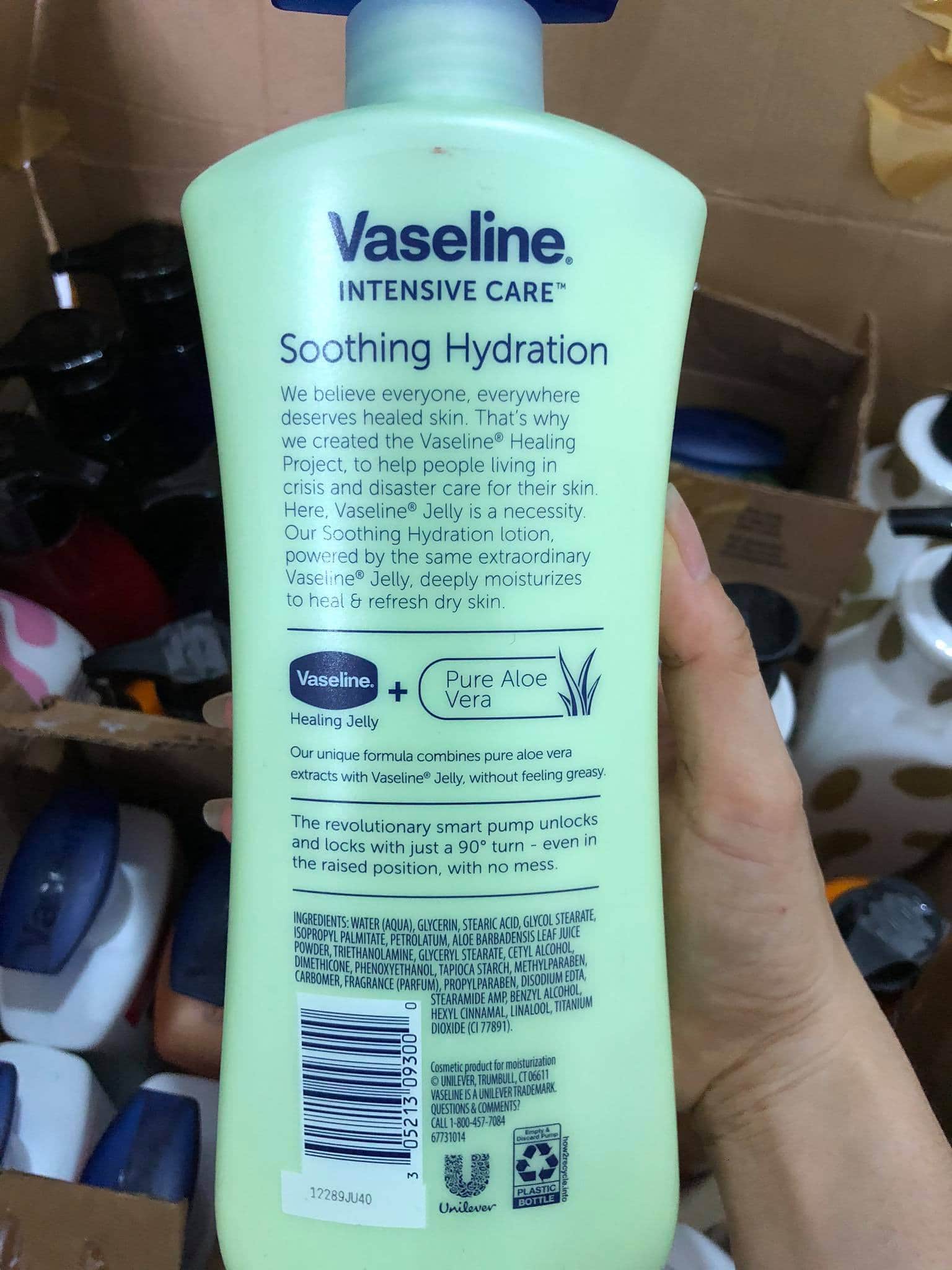 Dưỡng thể vaseline xách tay Mỹ 600ml