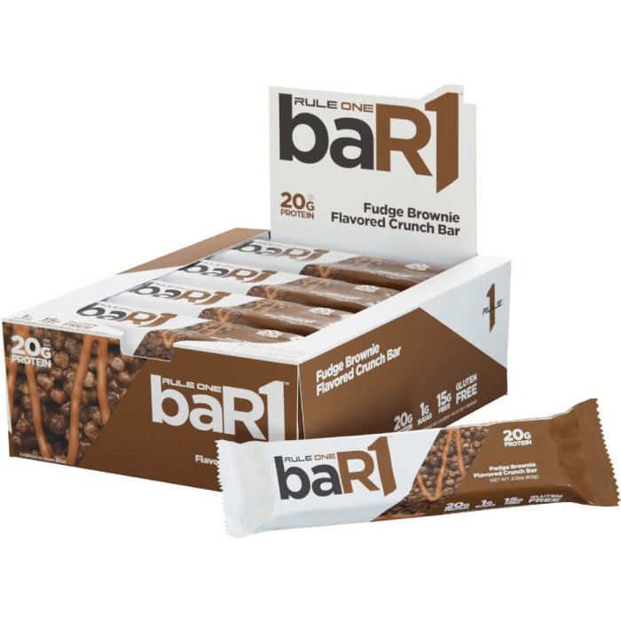 Whey protein dạng thanh ăn liền rule 1 bar1 crunch 60g