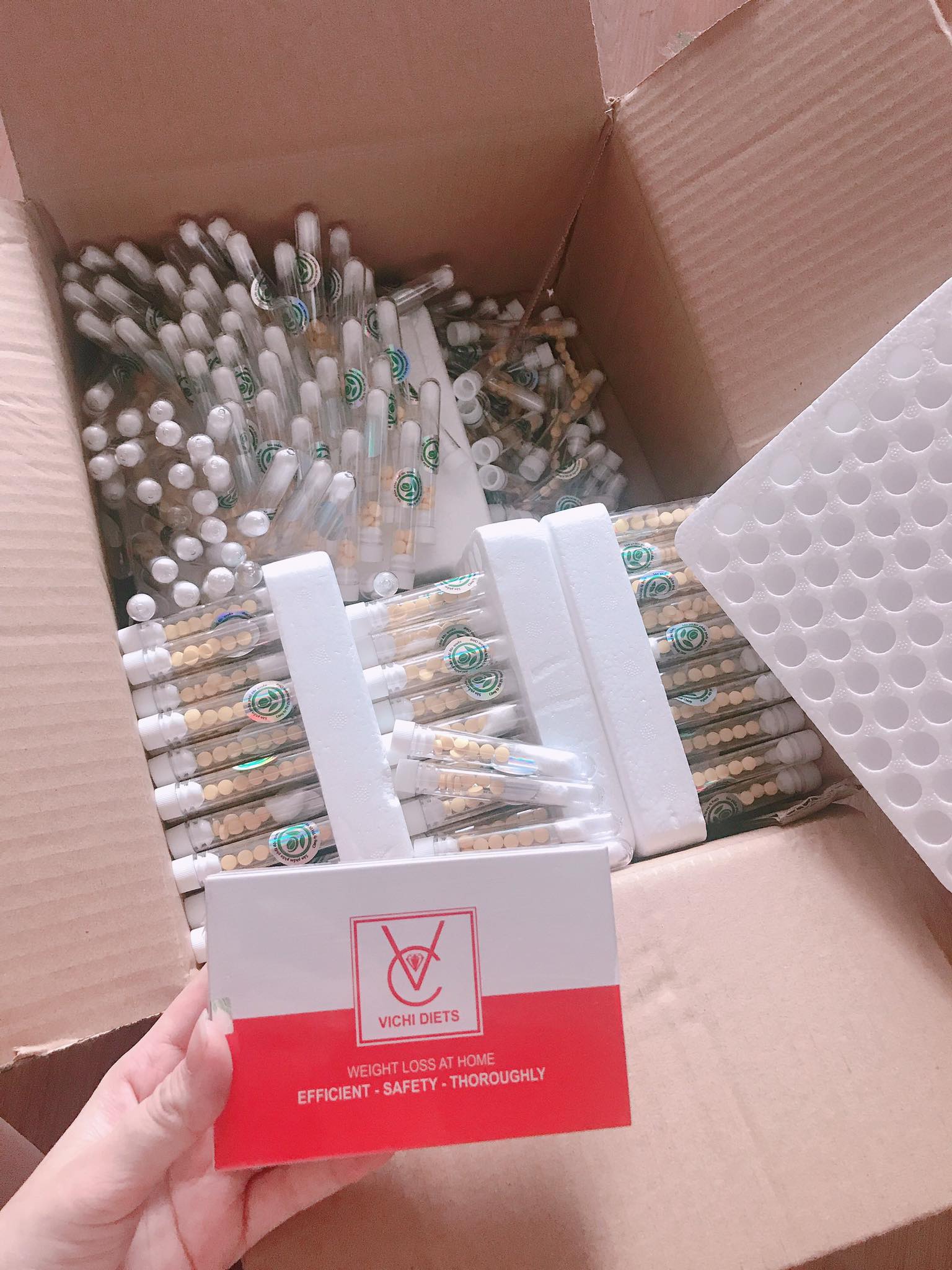 [HCM]Bộ Đôi Vichi - Vit C hủy mỡ siết eo