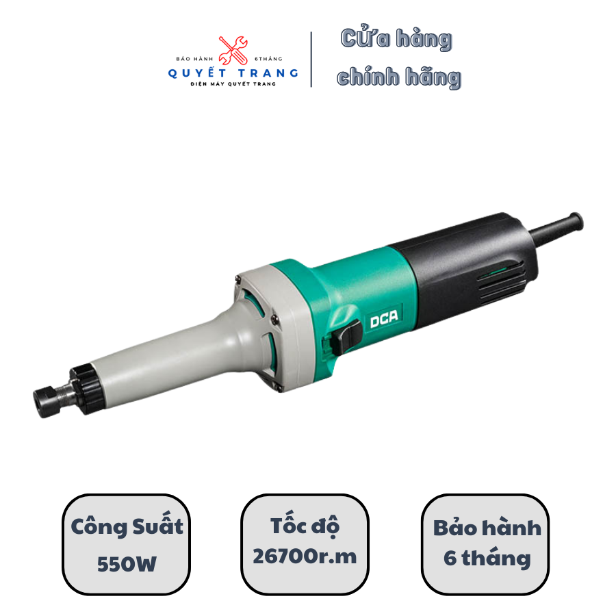 Máy mài khuôn DCA  ASJ05-25 550W có điều chỉnh tốc độ Mặt trước mỏng, Hộp số bằng kim loại Công suất đầu ra không đổi, duy trì công suất không đổi khi tải