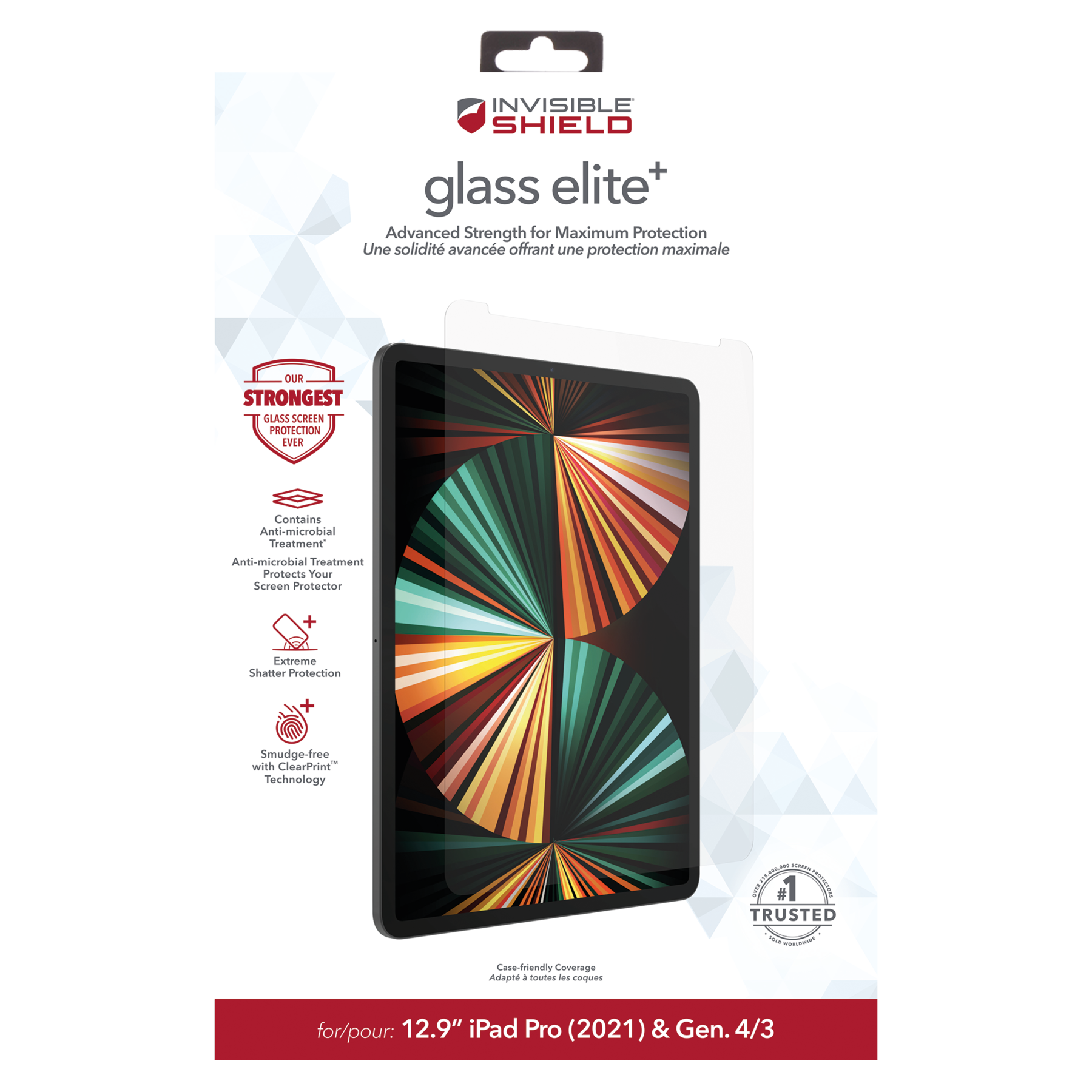 Miếng dán màn hình InvisibleShield Glass Elite+ iPad Pro 12.9 inch