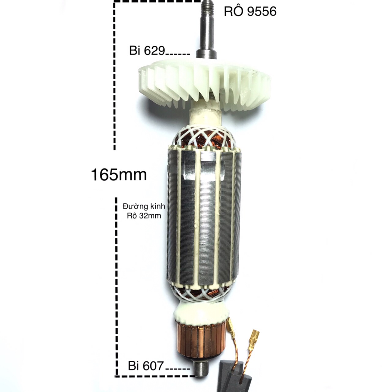Rô máy mài Makitta 9556 / Tặng 1 đôi chổi than