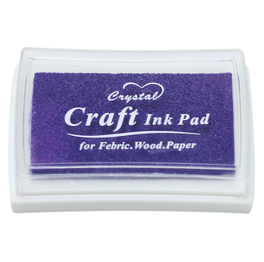 Hộp mực dấu craft ink pad - màu tím