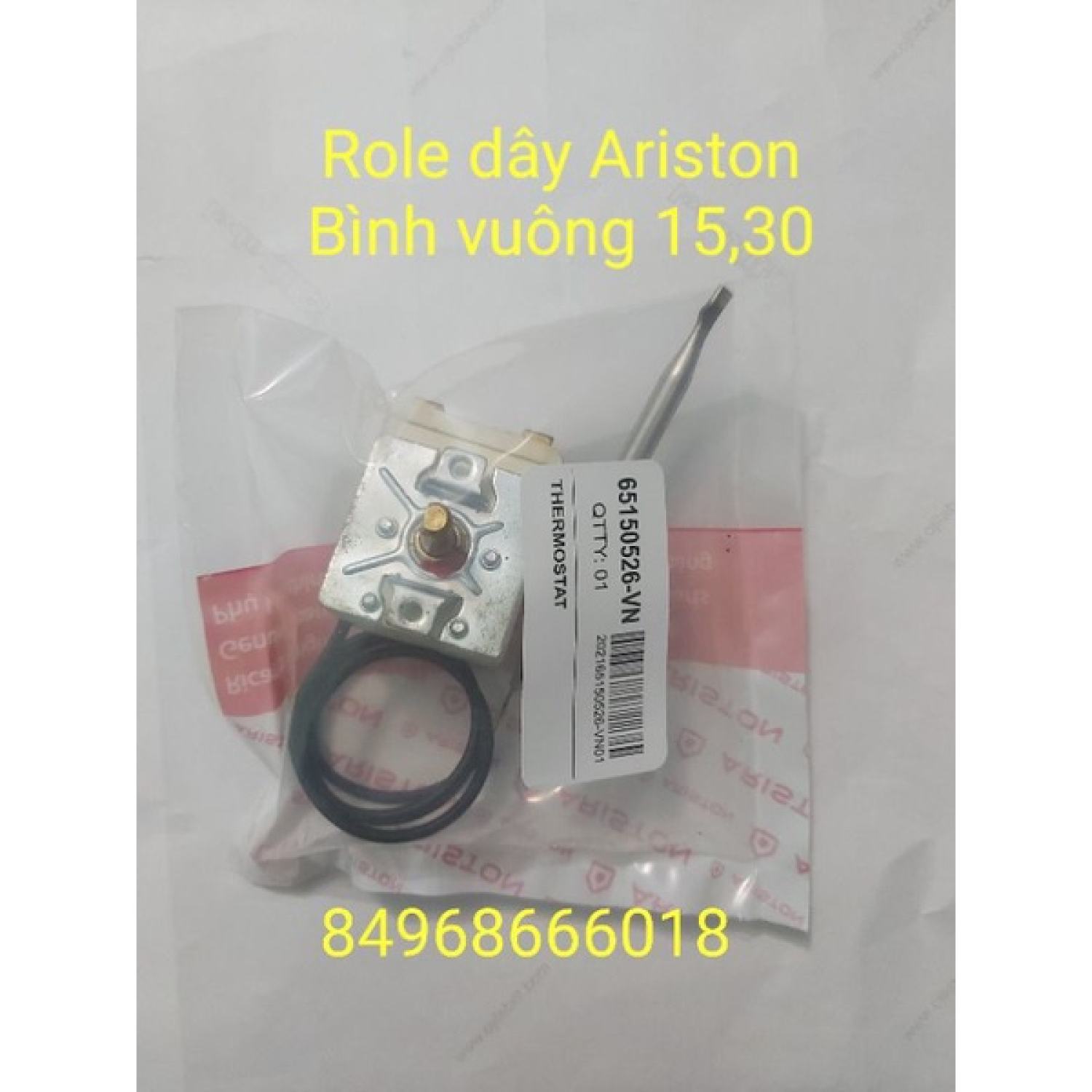 Rơ le dây bình nóng lạnh ariston bình vuông 15,30l