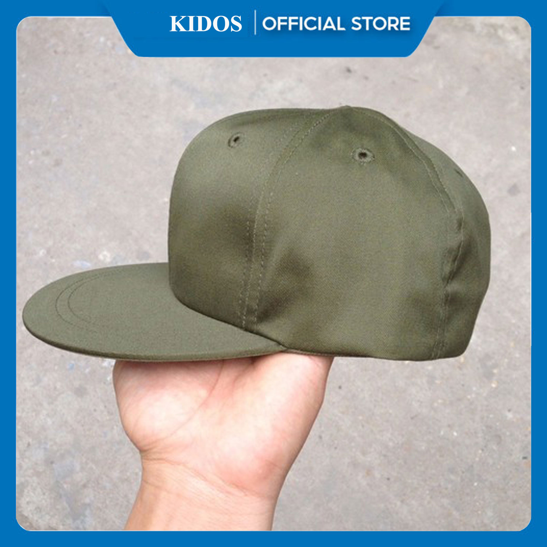 Mũ lính 6 múi-Mũ lưỡi trai nam-Mũ nam lính mỹ phong cách vành phẳng