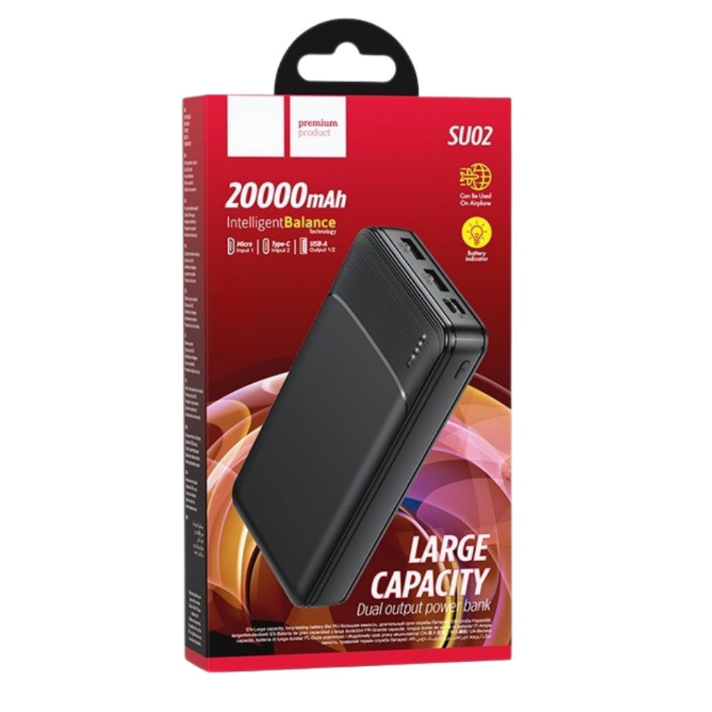 Pin Sạc dự phòng Hoco 10000mah 20000mah sạc nhiều thiết bị, đèn led, bảo hành 1 năm