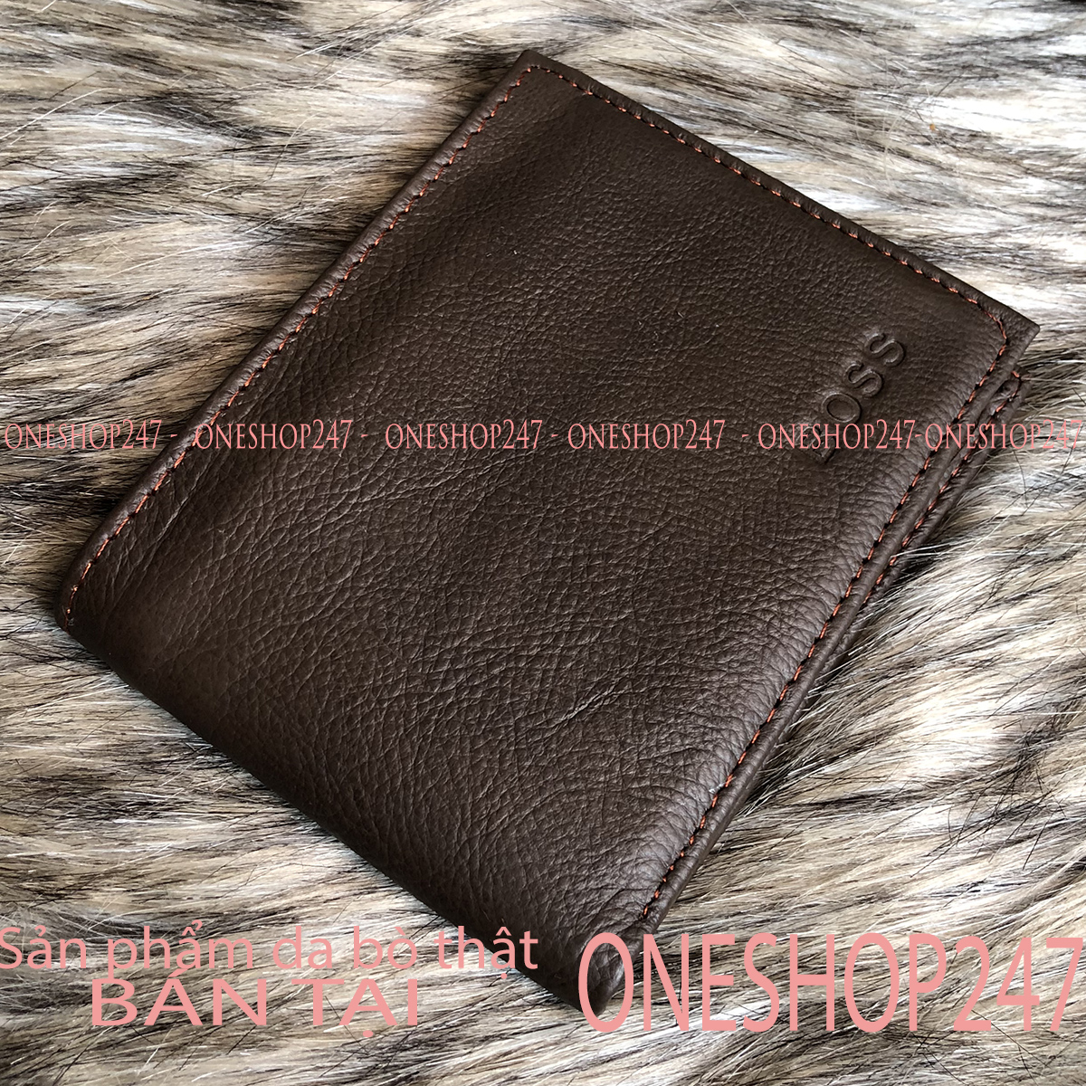 Bóp nam Ví nam da bò thật nguyên miếng Cam kết DA BÒ THẬT 100% ONESHOP247