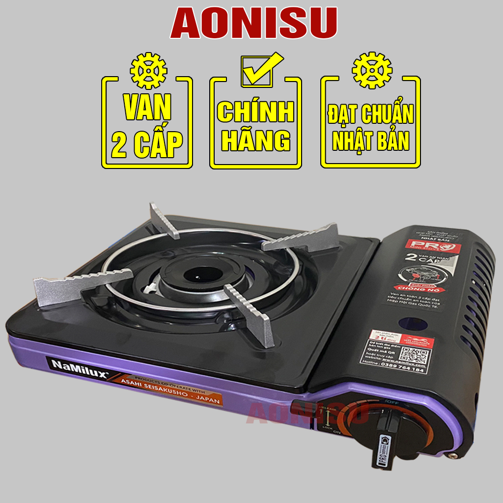 Bếp gas mini namilux pl2021pf tự đông ngắt gas - bếp ga đơn, bếp gas du lịch, bếp gas mini, bếp gas chuyên dụng aonisu