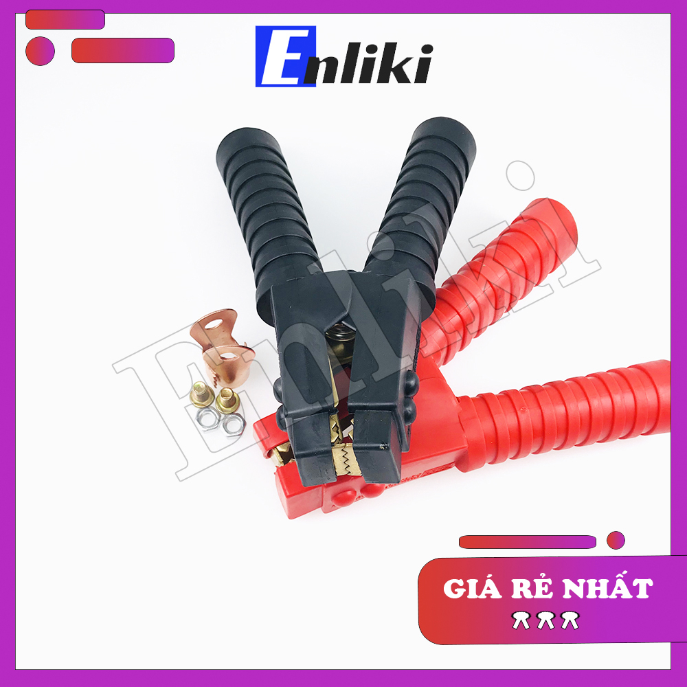 Kẹp ắc quy 500a đỏ đen Đồng Nguyên Chất