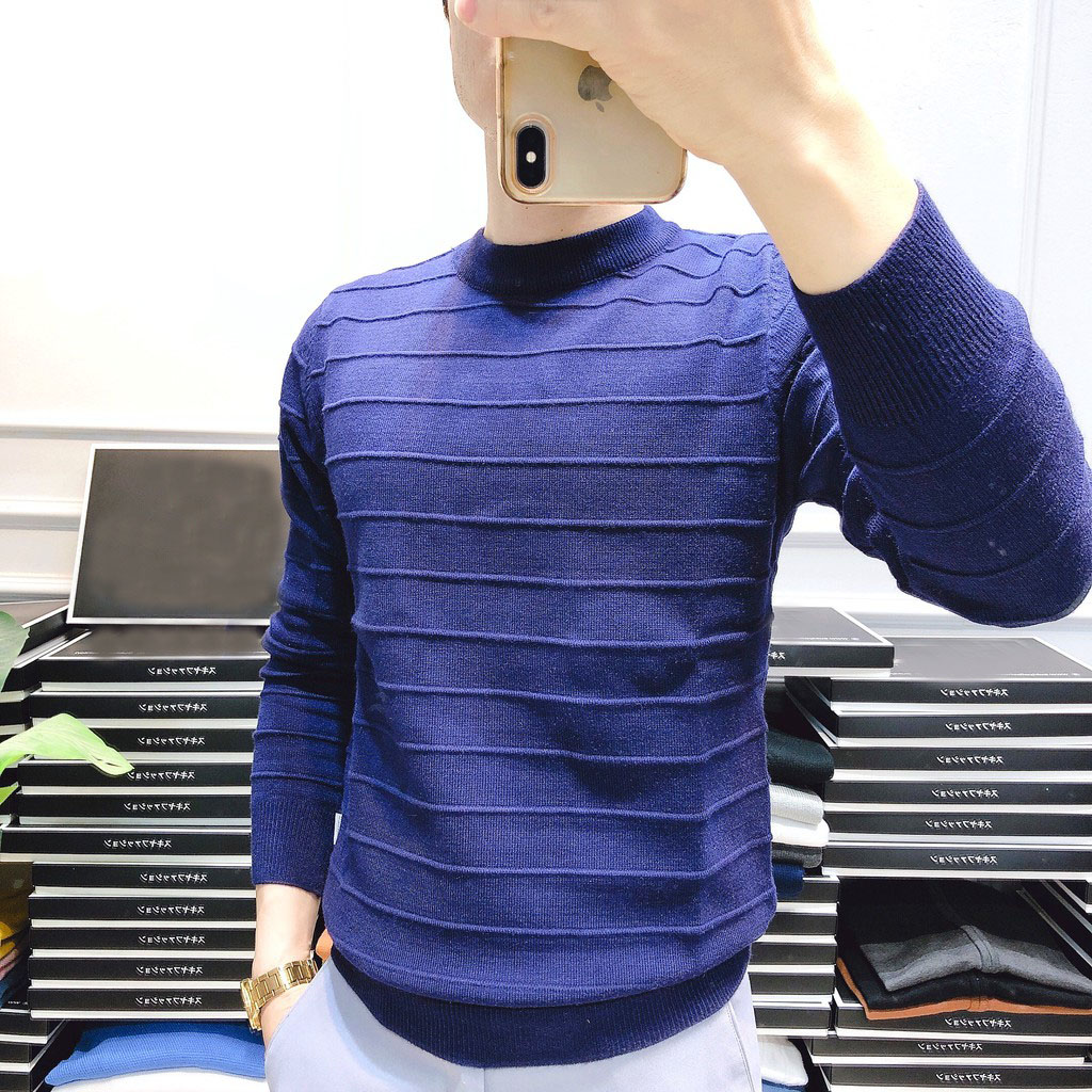 Áo Len Nam Công Sở [ ẢNH THẬT - GIÁ SỐC ] Áo Len Thu Đông Dày Ấm Cổ Tròn