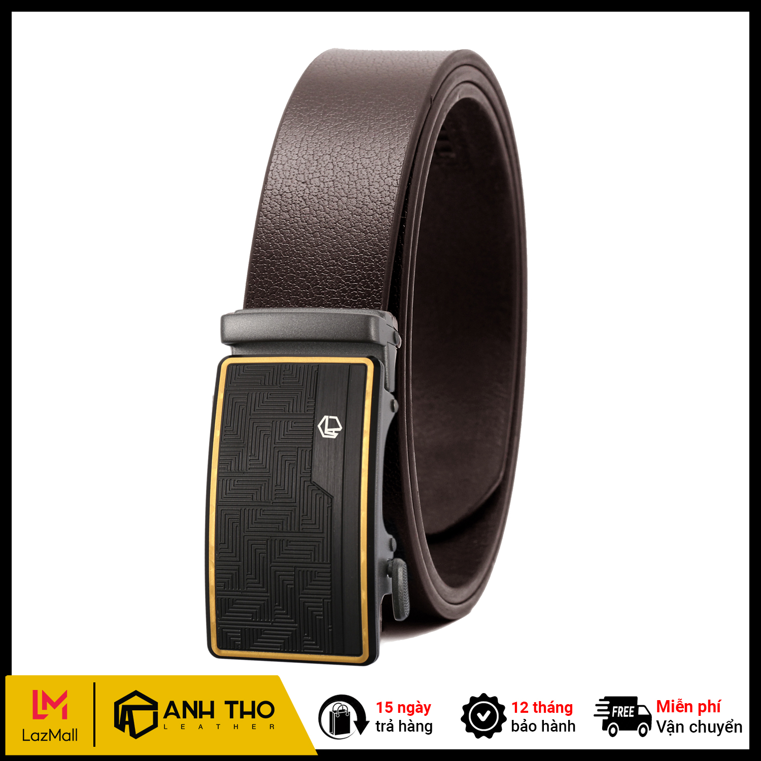 Thắt lưng nam da bò at leather m4-14