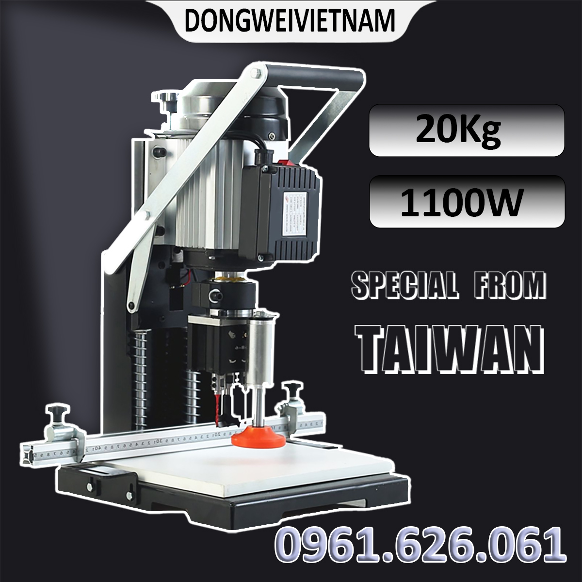Máy khoan bản lề cửa cầm tay cao cấp công suất 1100W