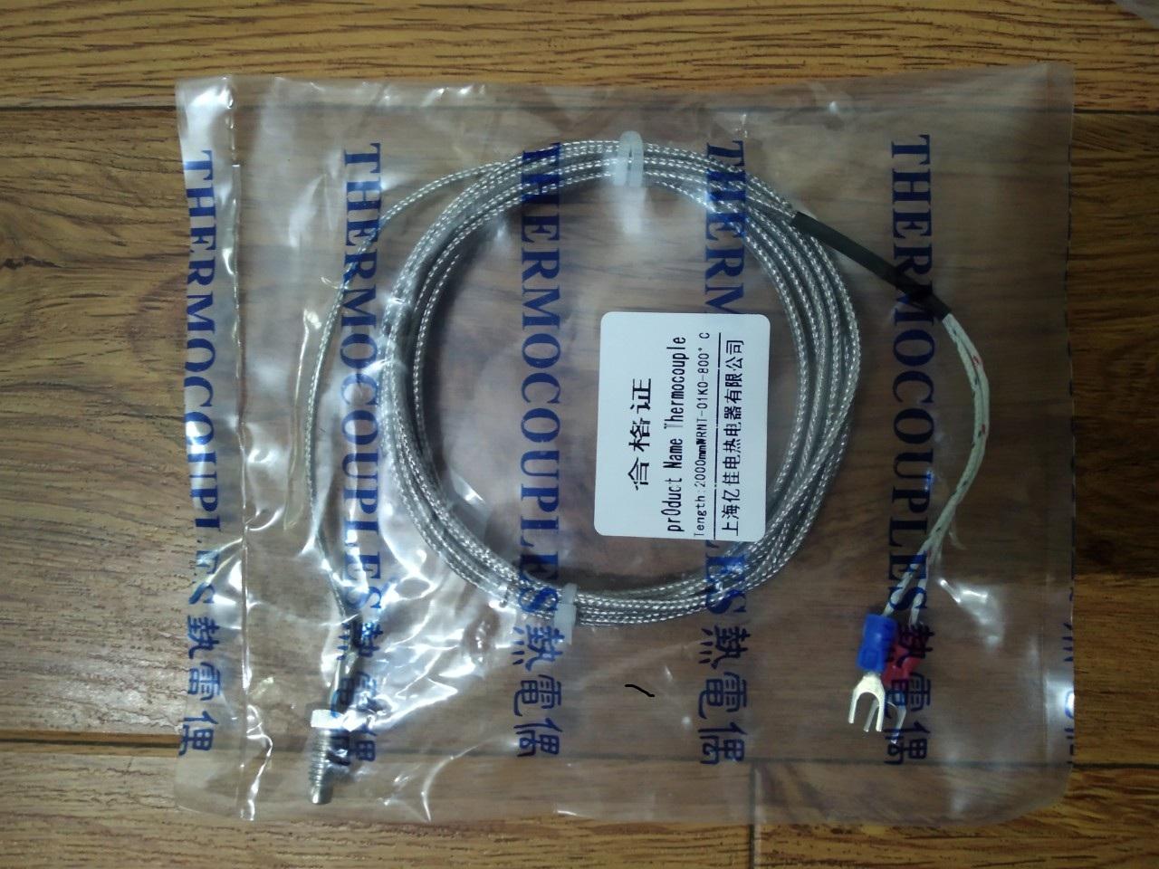 Cảm biến nhiệt độ WRNT-01 ( can nhiệt K, can K ) độ dài dây 2000mm và 3000mm