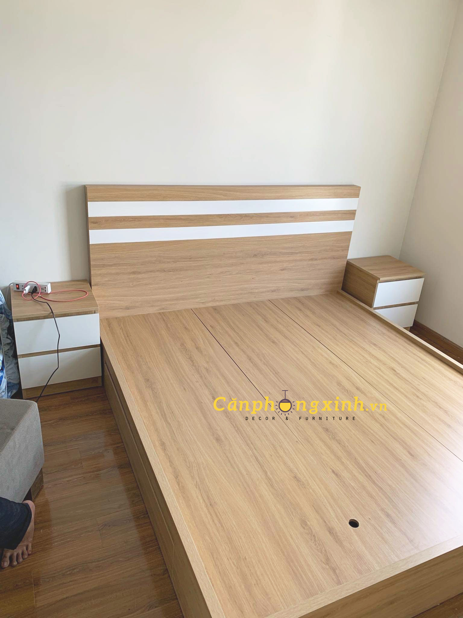 Giường ngủ hộc kéo CPX-G001 ( 160cm x 200cm ) gỗ cn MDF phủ melamine