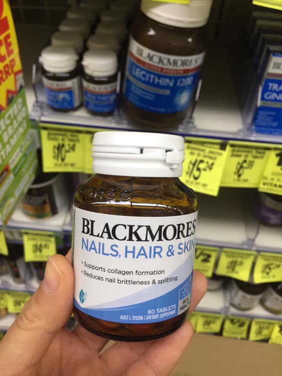 Blackmores Nails Hair & Skin 60 viên Úc - đẹp da móng tóc