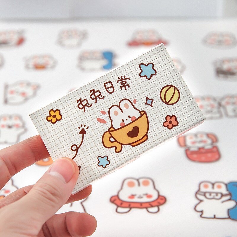 Bộ 40 hình dán sticker dễ thương trang trí sổ tay DIY
