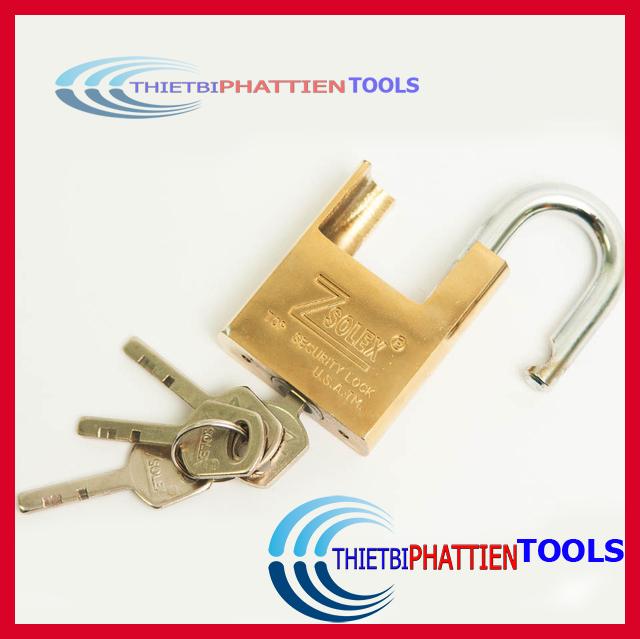 Ổ Khóa móc chống cắt Zsolex - 6F C/C chìa vuông lõi đồng bọc thép không gỉ