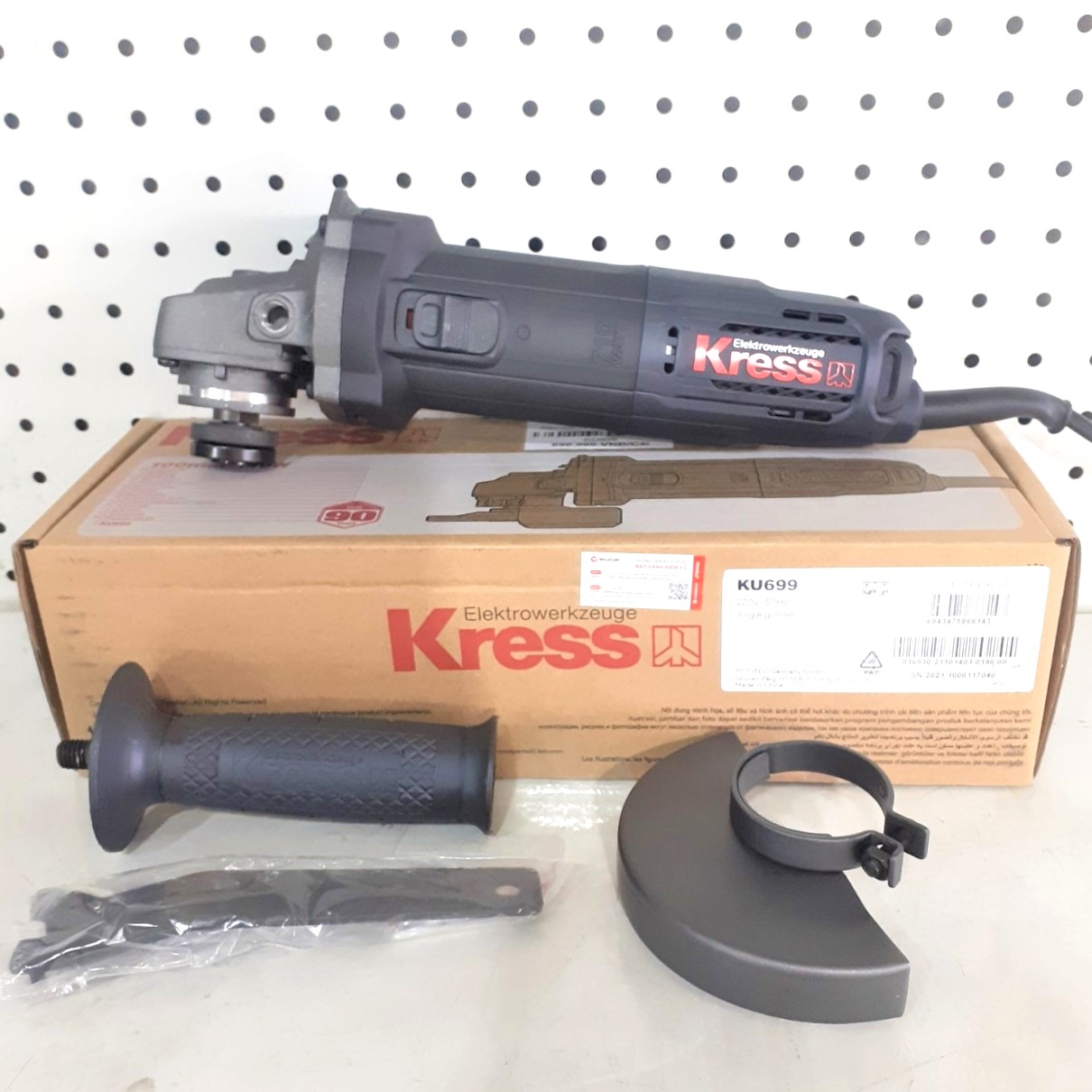 Máy mài góc 100mm 710w điện 220v kress máy chính hãng do weldcom phân phối
