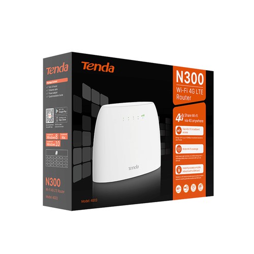 Bộ Phát Wifi 4G Từ Sim Tenda 4G03 - Router Wifi Dùng Sim 4G Lte N300