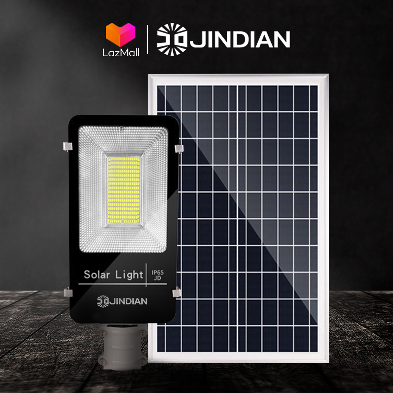 Đèn Đường Năng Lượng Mặt Trời 100W JINDIAN JD66100 | BẢO HÀNH 2 NĂM | Sản phẩm sử dụng 100% năng lượng mặt trời, chống nước tiêu chuẩn IP-65