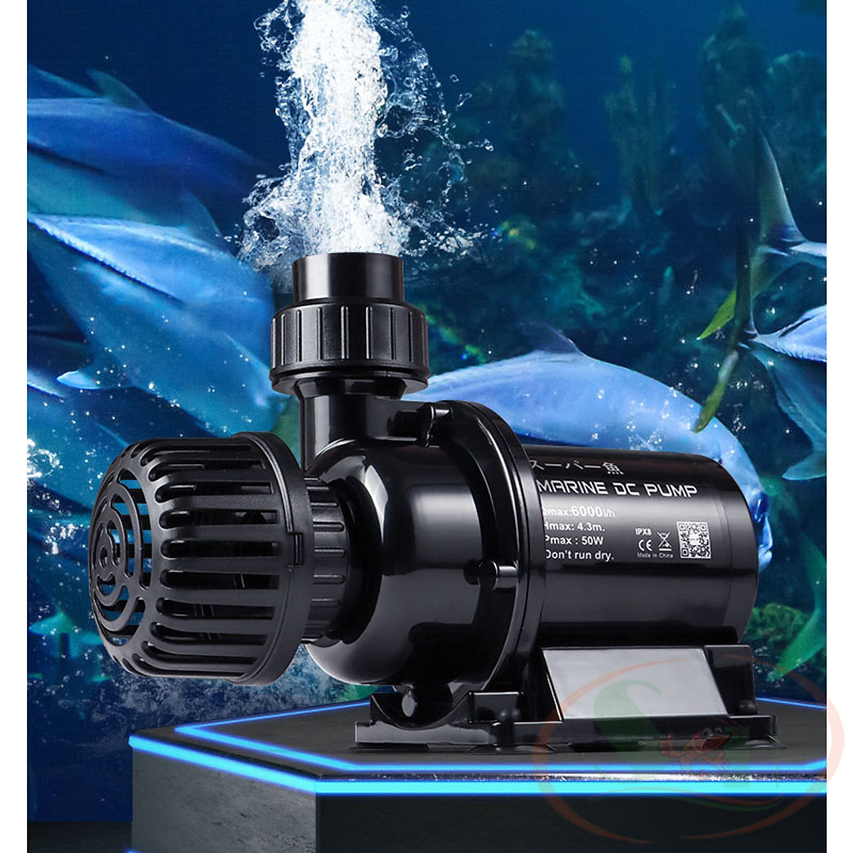 Máy bơm Marine chống giật, nhiều cấp độ, tiết kiệm điện dùng cho bể cá, 1000-15000L/hr.