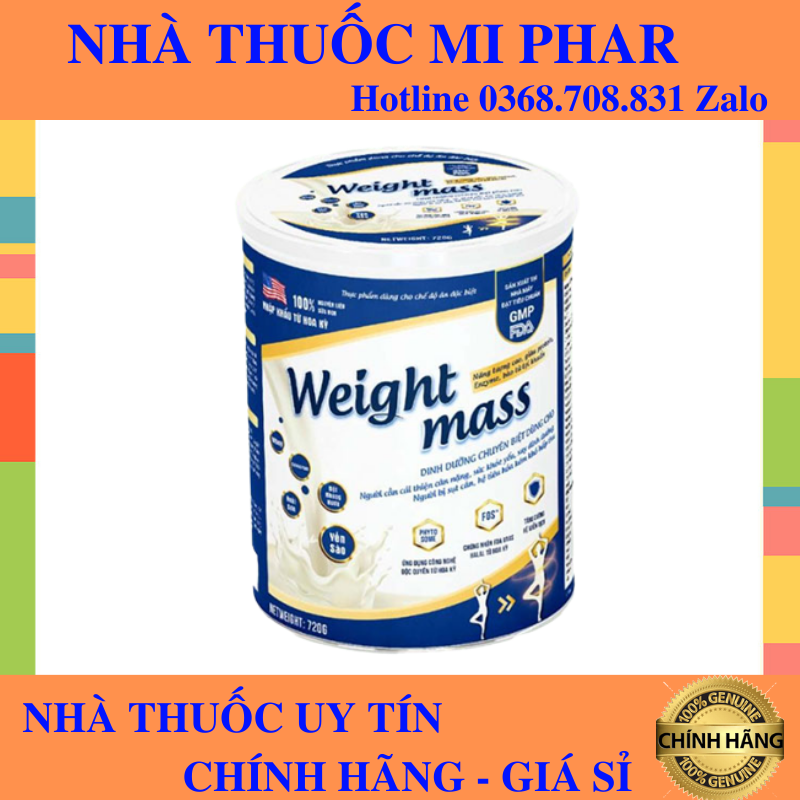 Weight mass sữa bột hỗ trợ tăng cân cho người gầy