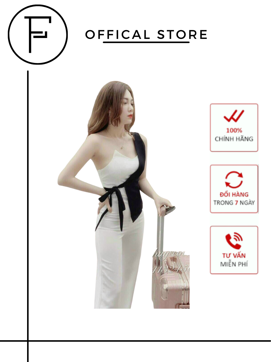 Jumpsuit nữ F0067 đẹp kiểu dáng Jumpsuit Phối FEAT FASHION mẫu mới , chất liệu UMI cao cấp , sang trọng thanh lịch gợi cảm