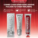 Combo 2 Kem Đánh Răng Marvis Classic 75ml - Làm Sạch Răng, Giữ Hơi Thở Thơm Mát