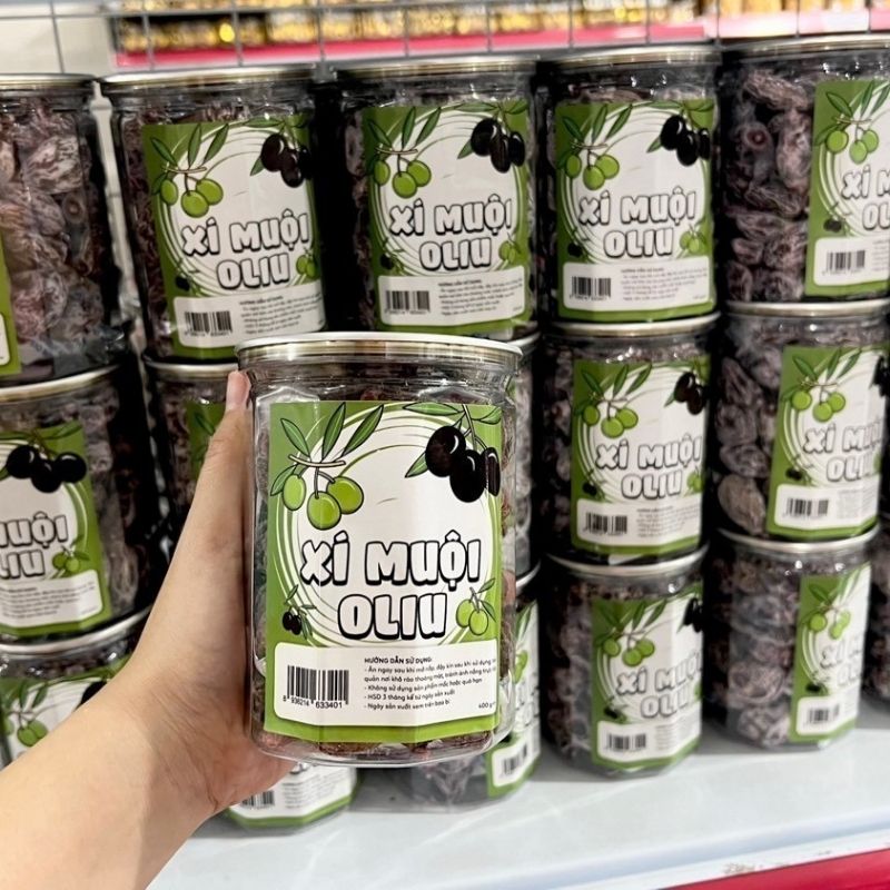 Xí muội oliu 400g snackworldS01 hủ xí muội chua ngọt, xí muội oliu chua ngọt thơm ngon không hạt, sạch sẽ sang trọng đồ ăn vặt, tết, lễ