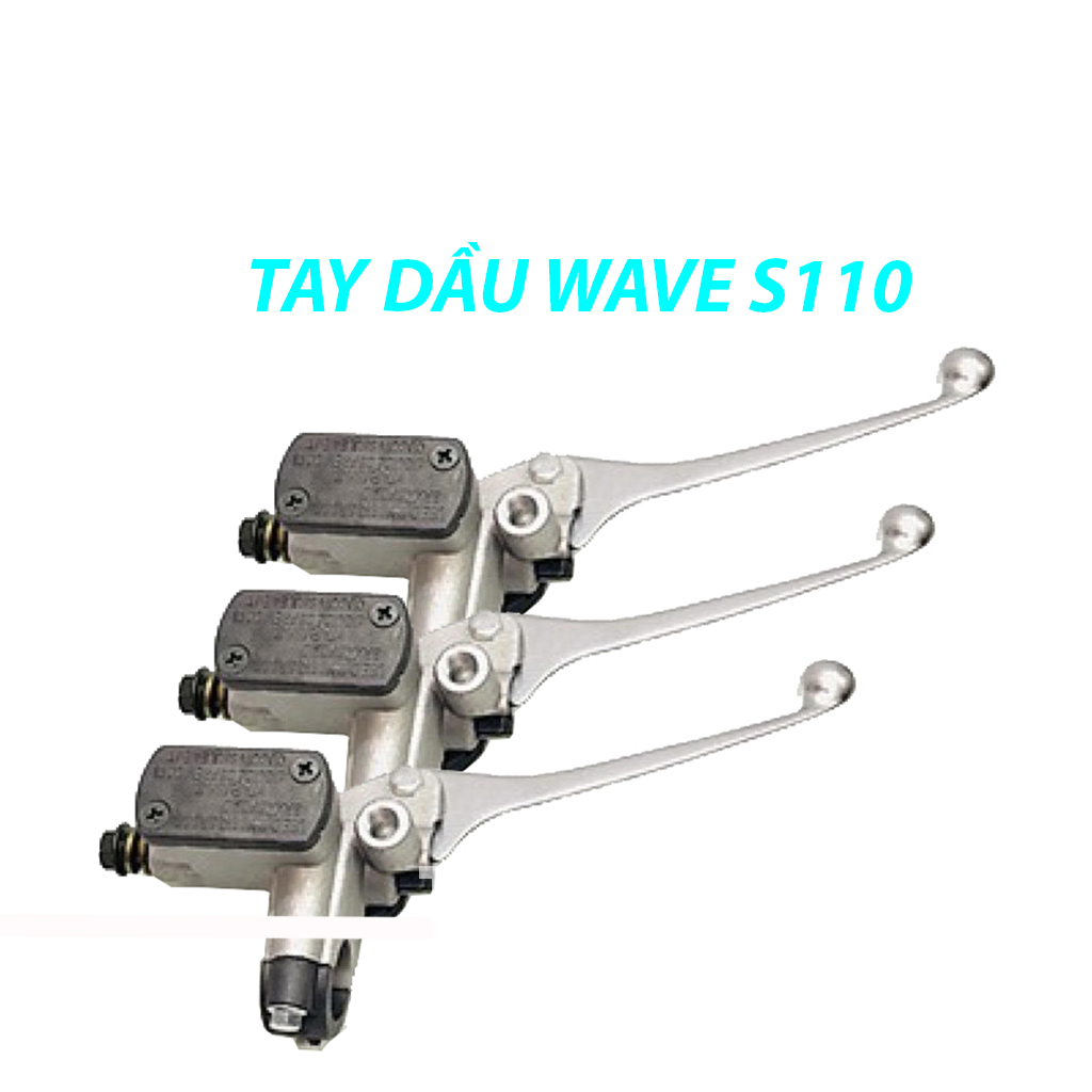 Cụm tay dầu wave s110 thắng đĩa nissin-pttt