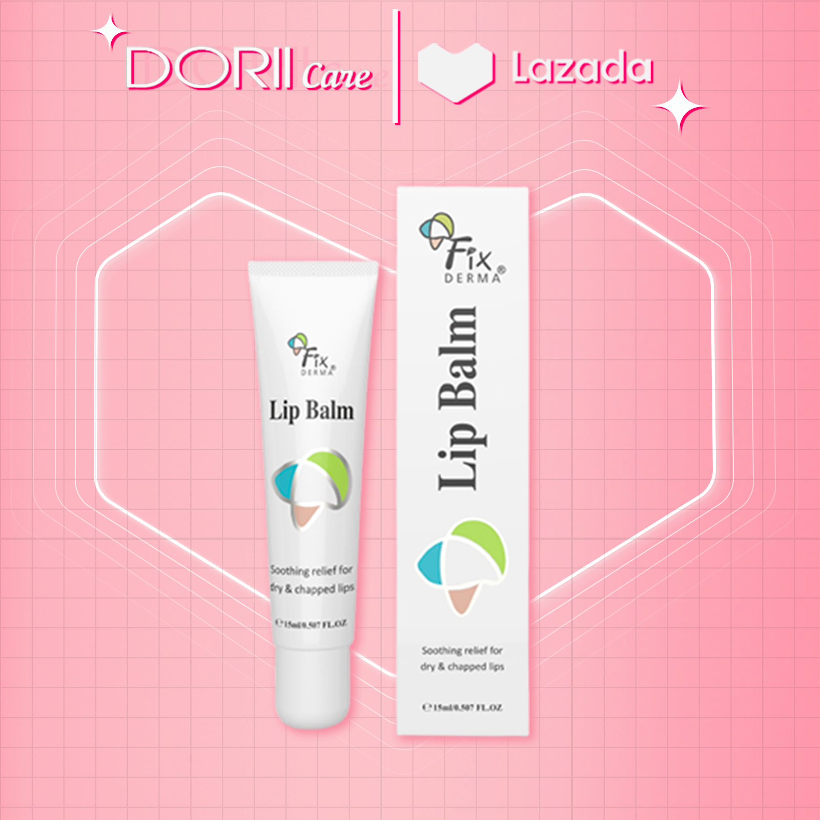 Son dưỡng môi mềm mượt chống khô và nứt nẻ môi fixderma lip balm 15ml