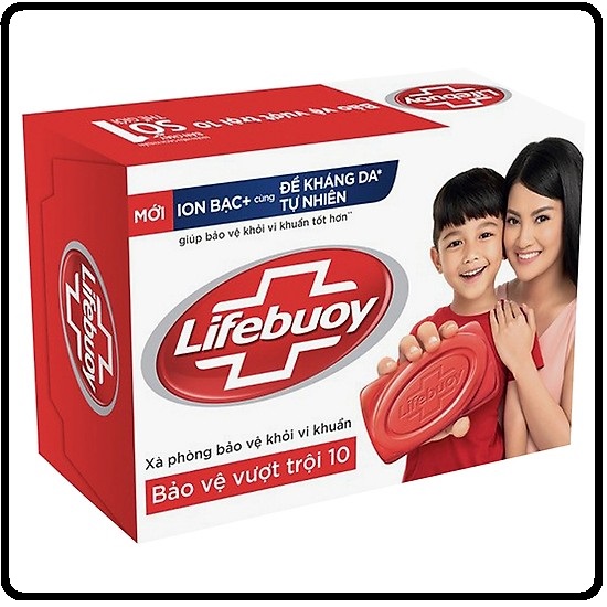 Xà Bông Cục Diệt Khuẩn Lifebuoy Bảo Vệ Vượt Trội 125g