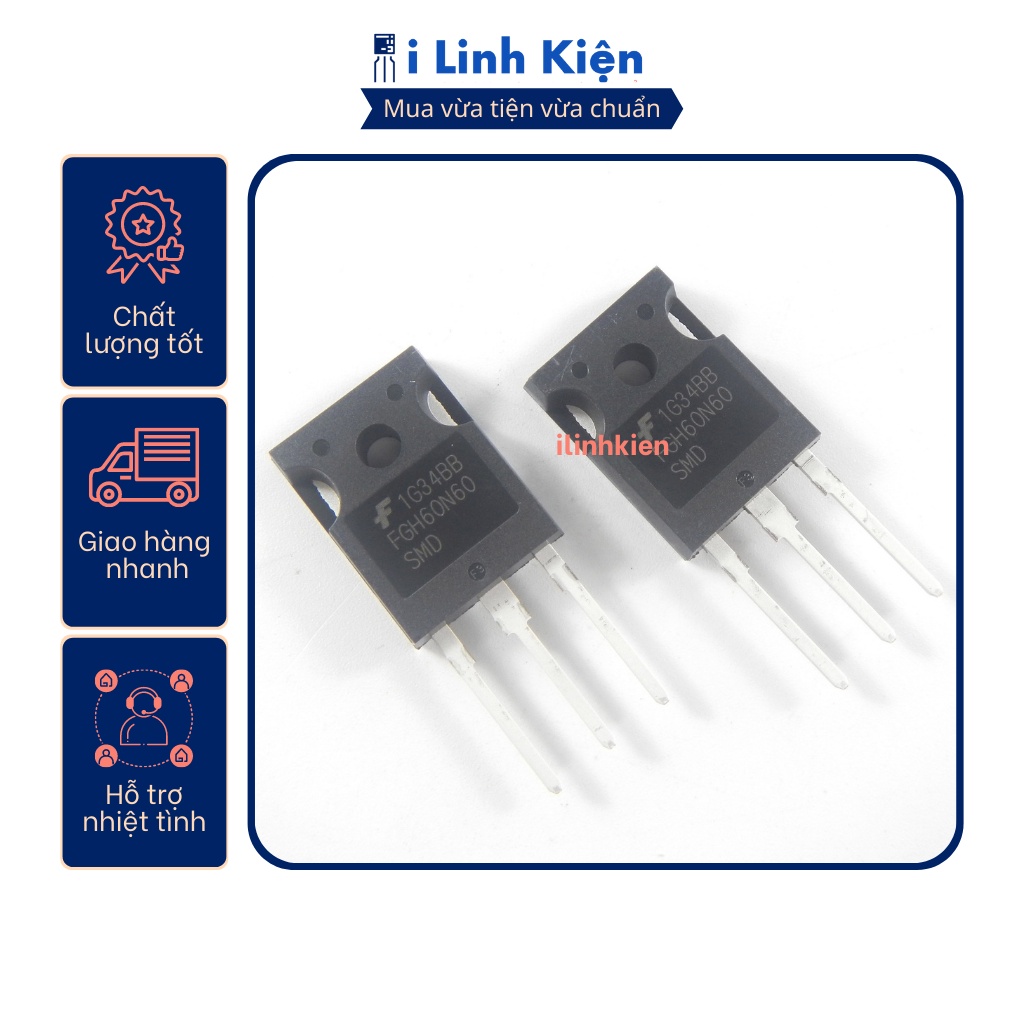 60n60 igbt fgh60n60 tháo máy 60a 600v nguyên bản chất lượng tốt .