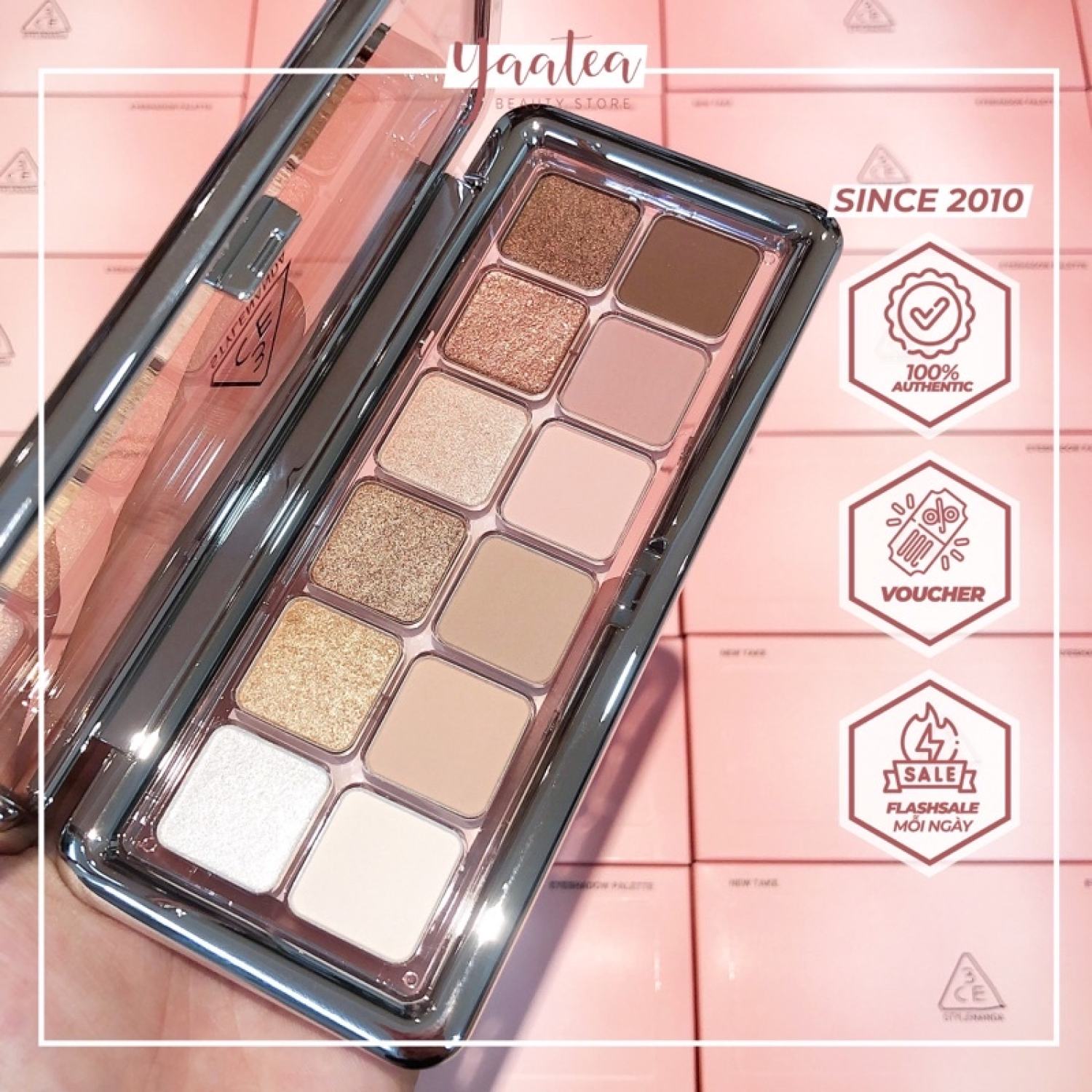 Bảng mắt 3ce new take eyeshadow 12ô