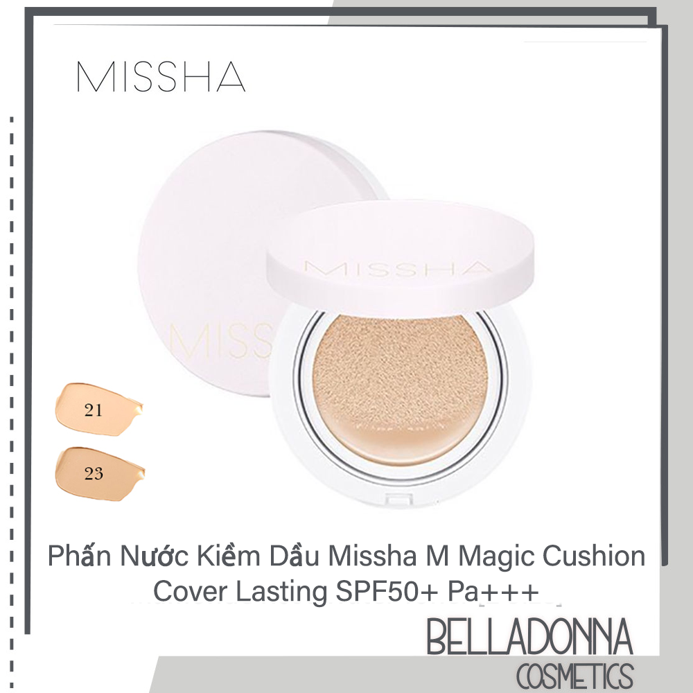 Phấn nước kiềm dầu missha m magic cushion cover lasting spf50+ pa+++ 15g