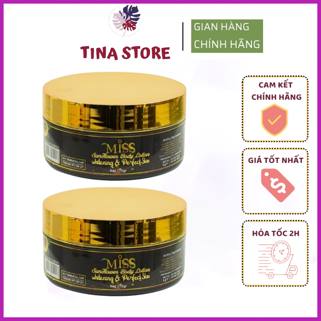 Kem body miss thái lan dưỡng trắng makeup chống nắng 170gr - mẫu mới
