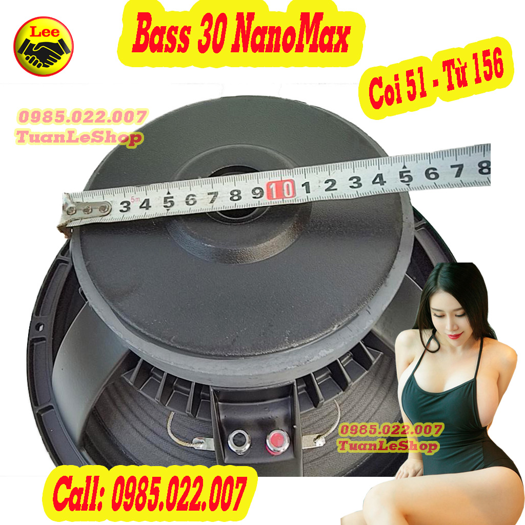 LOA BASS 30 COI 51 GÂN VẢI CAO CẤP NANOMUX TỪ 156 - GIÁ 01 CHIẾC BASS 3 TAC COI 51 1207