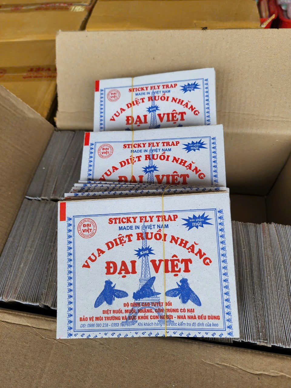 [100 MIẾNG] Combo 100 miếng keo dính ruồi siêu dính (miếng bẫy ruồi)