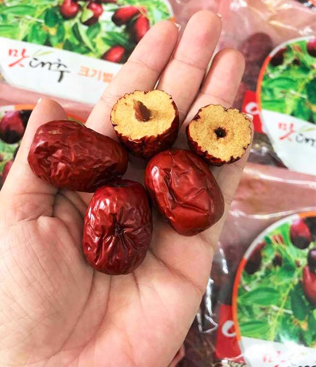 [HCM]Táo đỏ Hàn Quốc sấy khô hộp 1kg quả to (Date 2025)