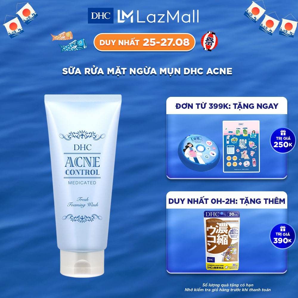 Sữa rửa mặt chăm sóc da mụn DHC Acne Control 130g