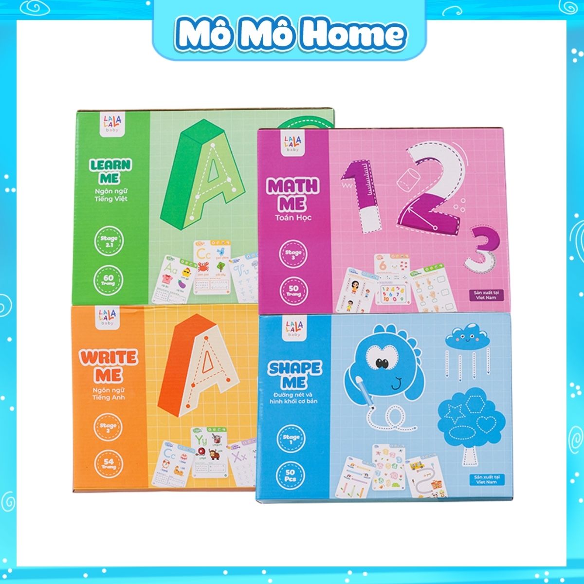 Tập tô Vẽ Thông Minh Cho Bé Xóa Được, rèn luyện nét bút cho bé từ 2 tuổi. 5 bút dạ + 1 mút xóa