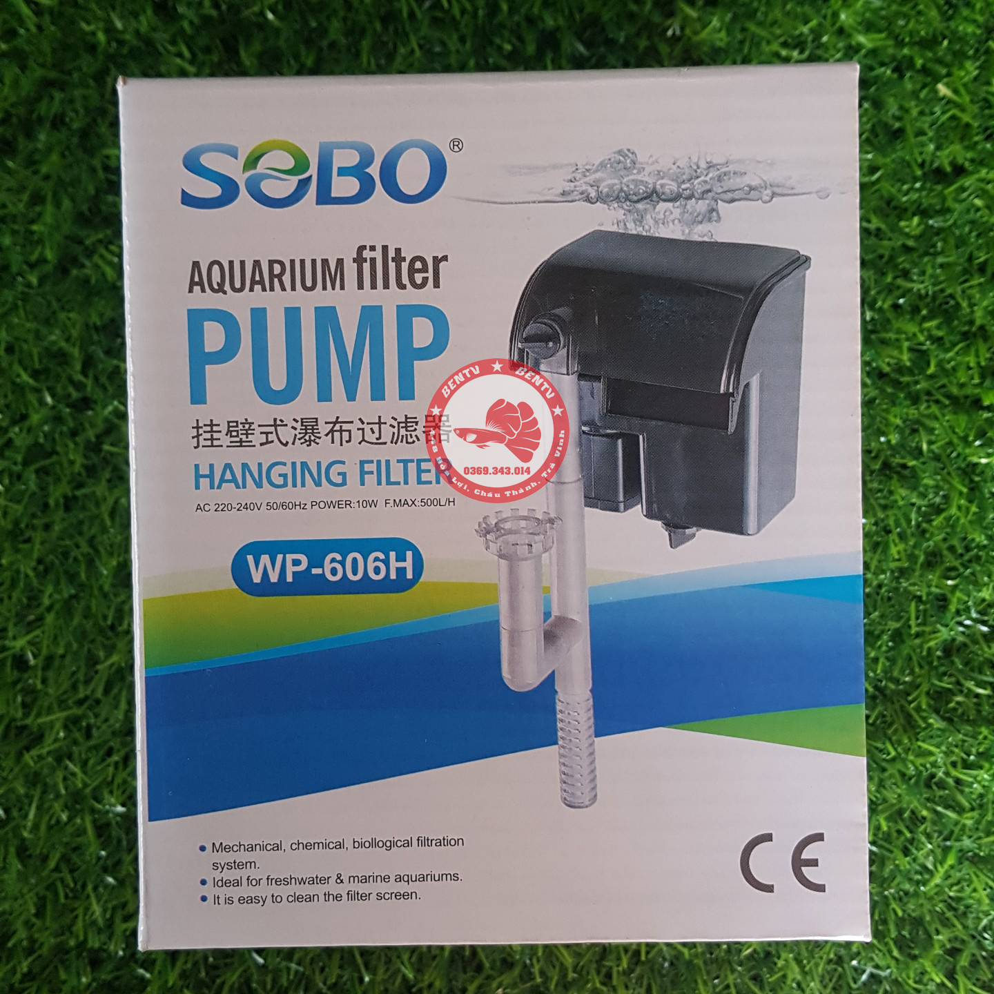 Máy Lọc Thác Sobo WP-606H - Lọc Nước Hồ Cá Cảnh