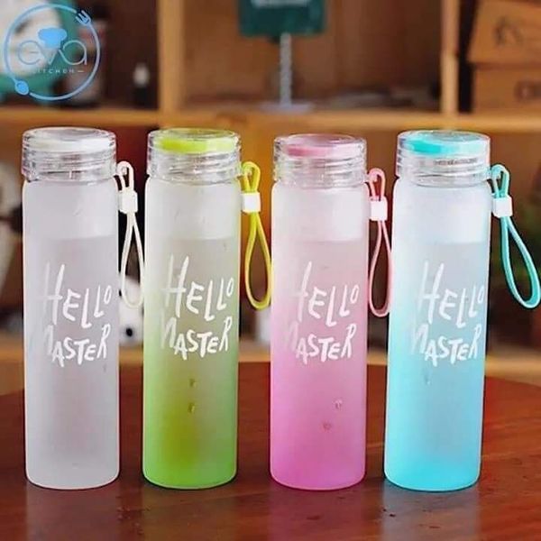 Bình Thủy Tinh Hello Master 500ml - màu ngẫu nhiên