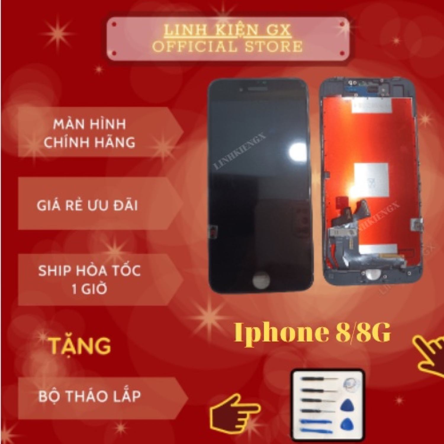 Màn hình điện thoại ip 8/8g màn thay thế các dòng ip 5g/5s/6/6s/6sp/7p/8p tốt ƞhất, giá rẻ ƞhất chất lượng như zin