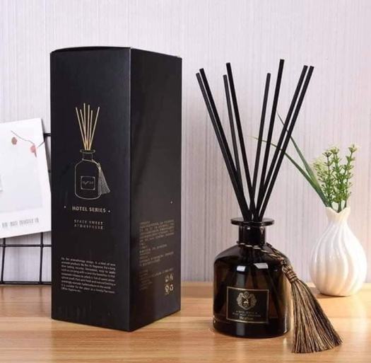 Tinh dầu thơm để phòng có que gỗ khuếch tán, phụ kiện thơm phòng