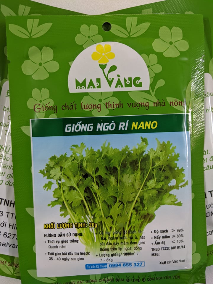 Hạt giống Ngò rí - ngò hạt nhỏ 20g