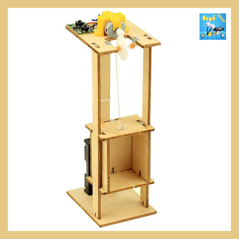 Mô hình thang máy DIY - Đồ chơi thông minh - Đồ chơi khoa học - Đồ chơi mô phỏng - Đồ chơi STEAM - Đồ chơi lắp ráp - Đồ Chơi DOPI - Thí Nghiệm Khoa Học