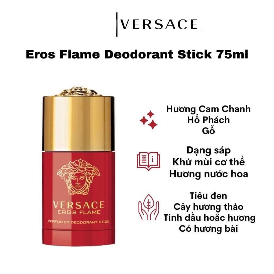 Sáp khử mùi hương nước hoa versace eros flame 75ml.741025